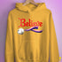 Believe Genderfluid Pride Jingle Bell Hoodie - Mustard